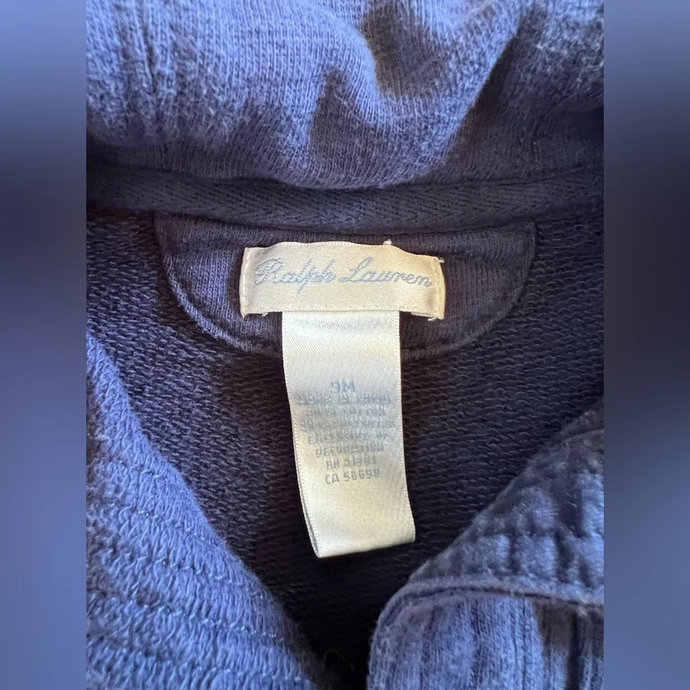 Ralph Lauren Blue Footies One Piece